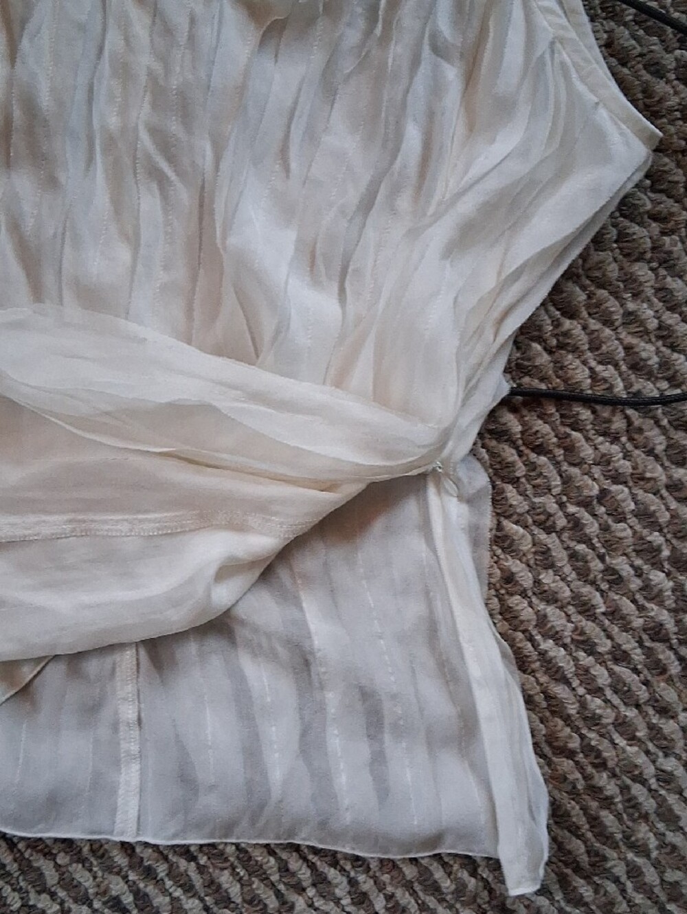 Armani Exchange Cream Silk Sleeveless Camisole - Picture 5 of 5